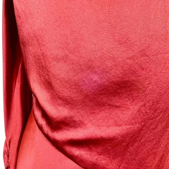 Alejandra Alonso Rojas Dip-Dye Silk One-Shoulder Asymmetrical Gown with/ Train - Picture 8 of 16